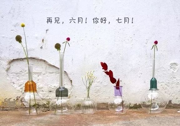 六月再见七月你好的早安心情说说句子配图