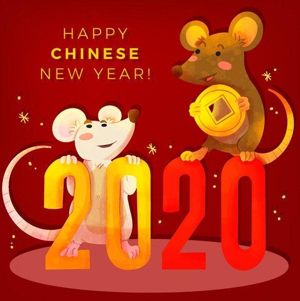 2020新年贺卡祝福语图片，祝你2020更向前