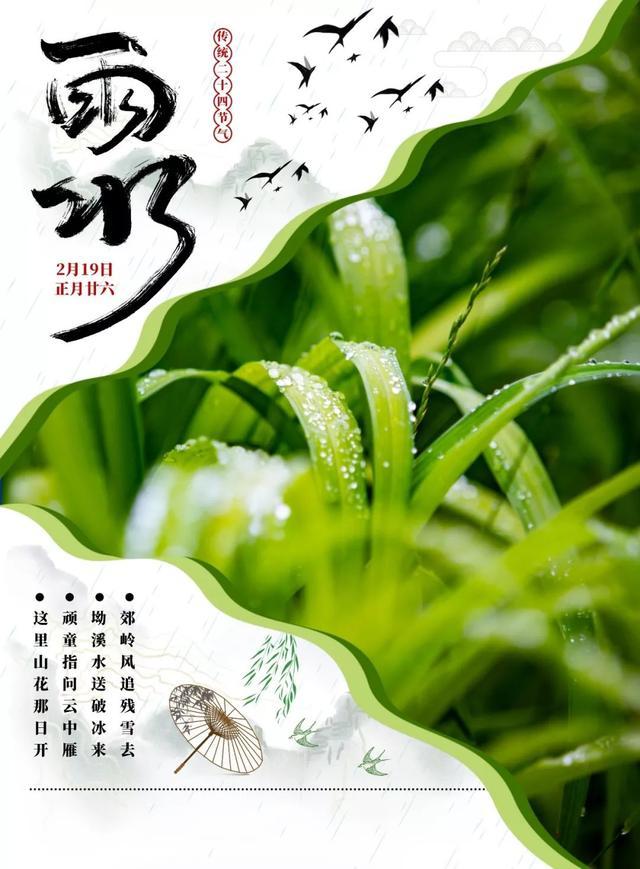 温馨雨水节气问候短信图片