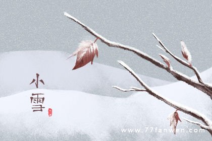 关于小雪的谚语或俗